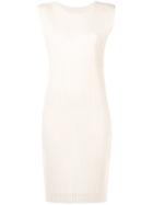 Pleats Please By Issey Miyake Micro Pleated Shift Dress - Neutrals