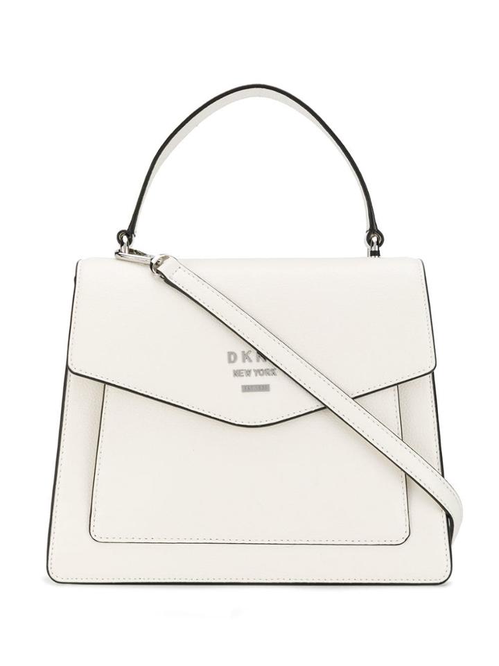 Dkny Flap Tote - White