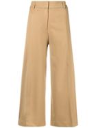 Twin-set Cropped Tailored Trousers - Nude & Neutrals