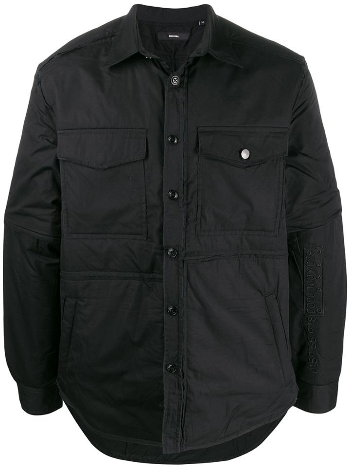 Diesel J-curtis Padded Overshirt - Black