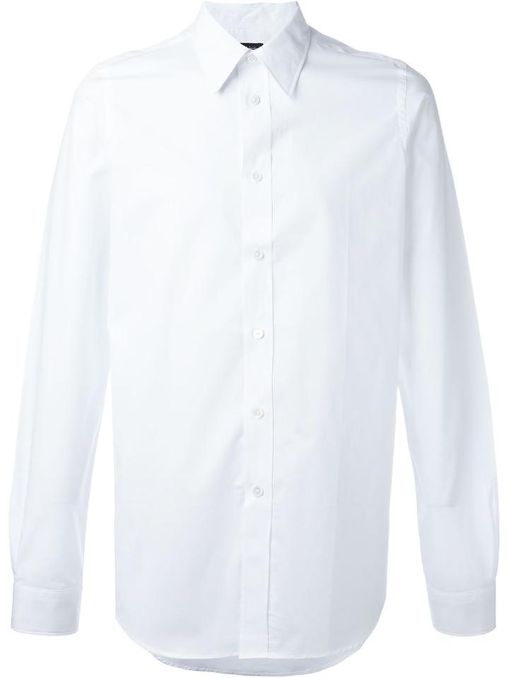 Ps Paul Smith Tailored Long Sleeved Shirt, Men's, Size: M, White, Cotton