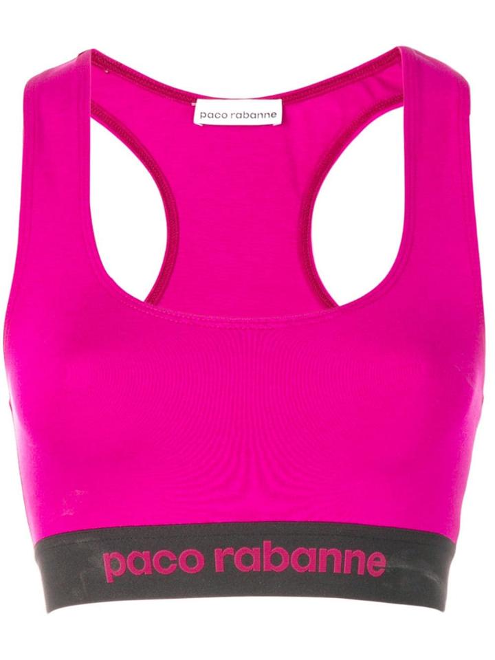 Paco Rabanne Logo Print Tank Top - Pink