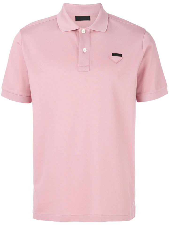 Prada Logo Polo Top - Pink & Purple