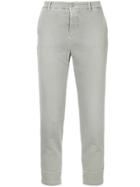Closed Slim Fit Cropped Trousers - Grey