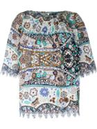 Etro Floral Print Blouse, Women's, Size: 48, Cotton/polyester