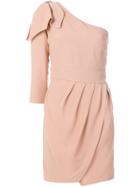 Elisabetta Franchi Slim-fit Pleated Dress - Pink & Purple