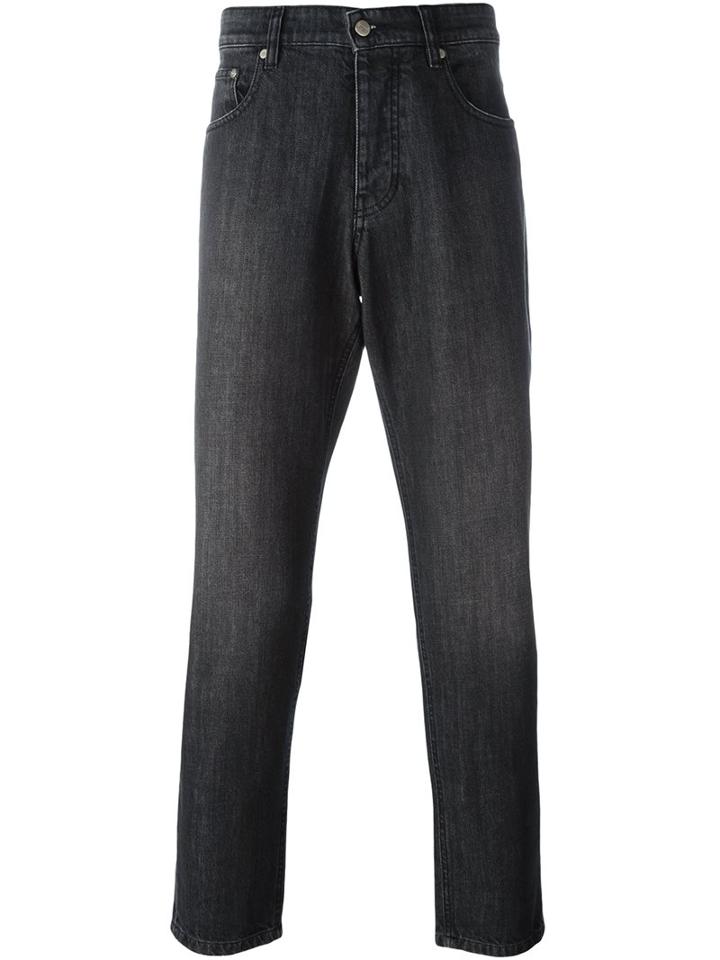 Ami Alexandre Mattiussi Carrot Fit Jeans, Men's, Size: 33, Black, Cotton