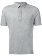 Officine Generale - Short Sleeve Polo Shirt - Men - Cotton - M, Grey, Cotton