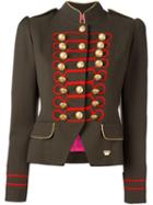 La Condesa 'condesa Beatle' Jacket, Women's, Size: 36, Green, Polyester/viscose/virgin Wool