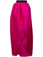 Christian Siriano Wrap Front Maxi Skirt - Pink