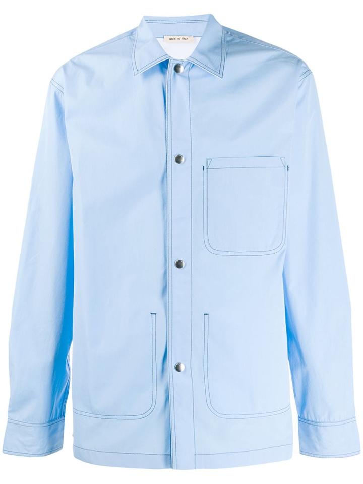 Marni Marni - Man - Reversible Shirt - Blue