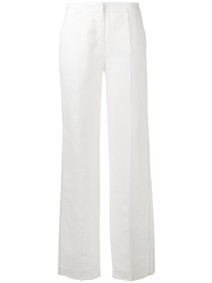 Max Mara - Eliseo Trousers - Women - Cotton/linen/flax - 40, White, Cotton/linen/flax