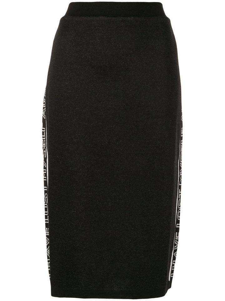 Msgm I Have Lost Myself Skirt - Black