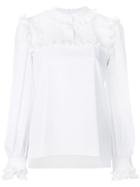 Parlor Flared Day Blouse - White