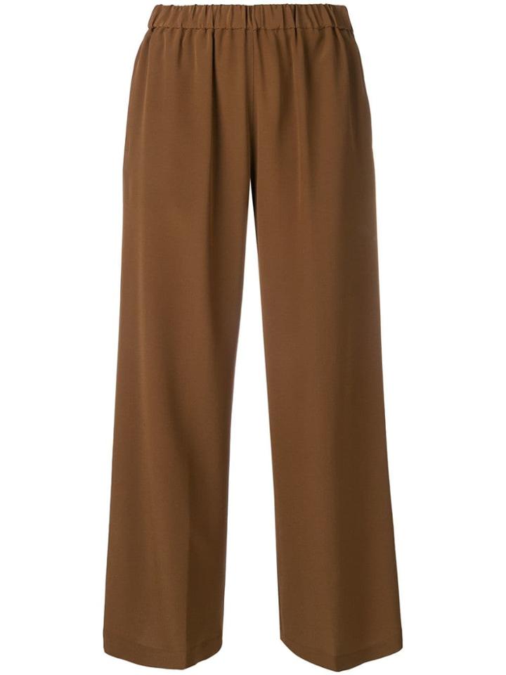 Aspesi Cropped Trousers - Brown