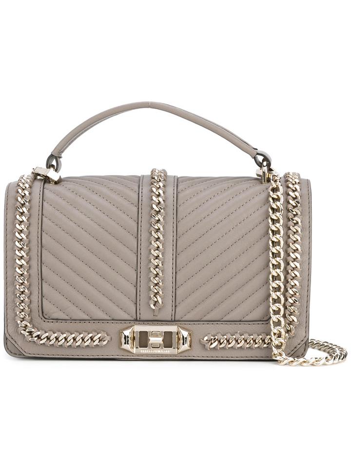 Rebecca Minkoff - Love Shoulder Bag - Women - Leather/polyester - One Size, Nude/neutrals, Leather/polyester