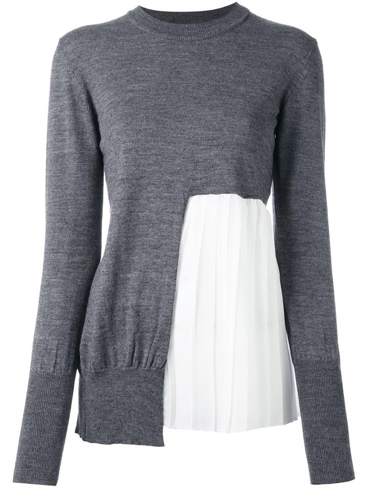 Erika Cavallini 'sandie' Pullover, Women's, Size: Small, Grey, Acrylic/polyester/wool