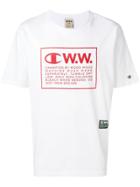Champion X Wood Wood Logo Print T-shirt - White