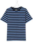 Ralph Lauren Kids Teen Striped Pocket T-shirt - Blue