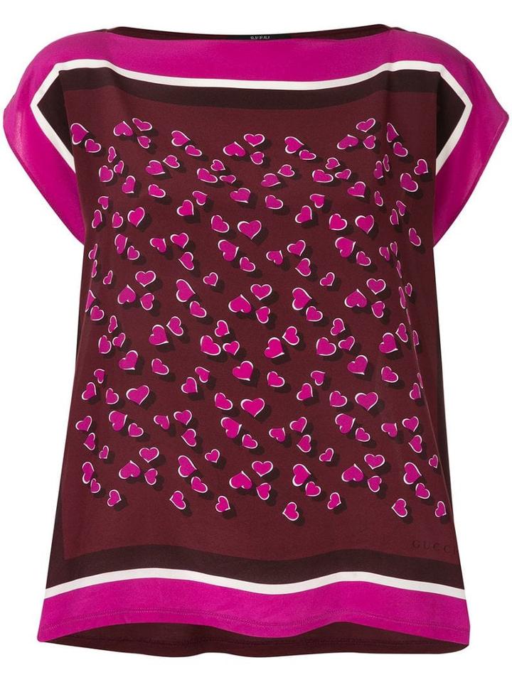 Gucci Pre-owned Foulard Print Top - Brown