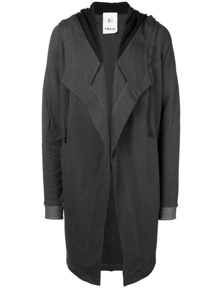 Lost & Found Rooms Long Parka Hoodie - Grey