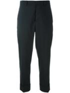 Marni Cropped Tailored Trousers, Women's, Size: 44, Blue, Cupro/virgin Wool