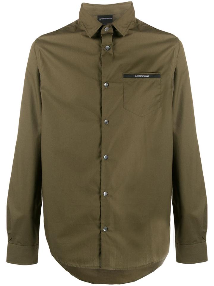 Emporio Armani Button-front Shirt - Green