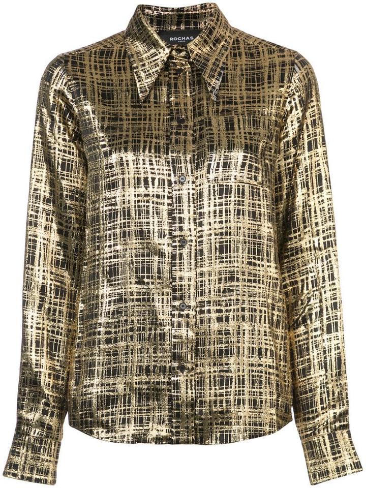Rochas Checked Shirt - Yellow