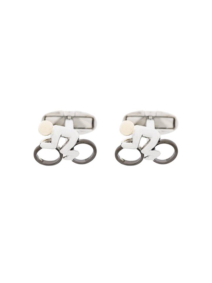 Paul Smith Biker Figure Cufflinks - Metallic