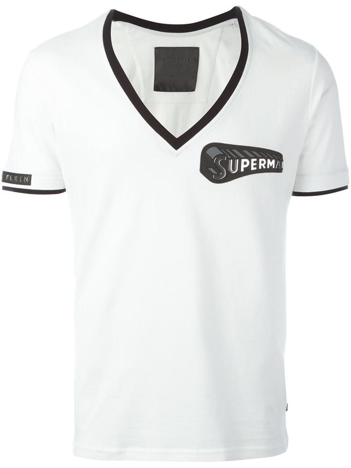 Philipp Plein 'little Lion Man' T-shirt, Men's, Size: Small, White, Cotton