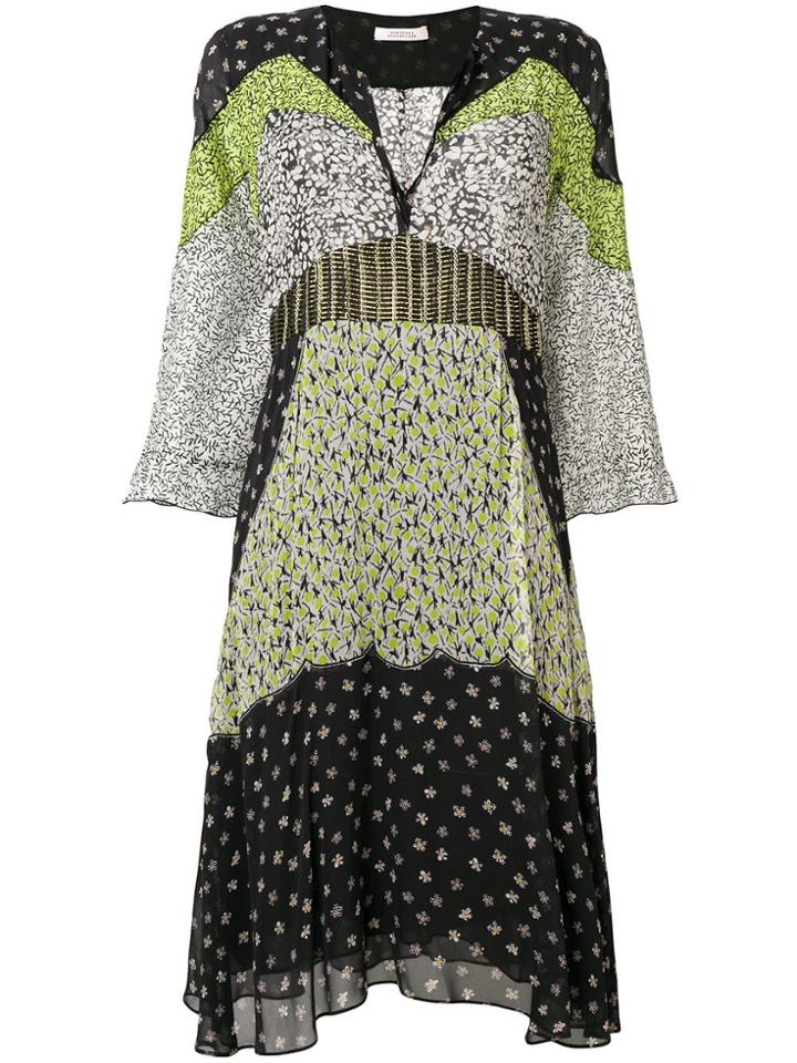 Dorothee Schumacher Colour-block Flared Dress - Black