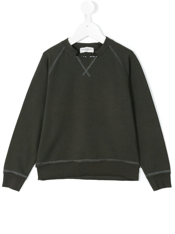 Paolo Pecora Kids - Classic Sweatshirt - Kids - Cotton/spandex/elastane - 12 Yrs, Grey