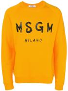 Msgm Regular Sweater - Orange
