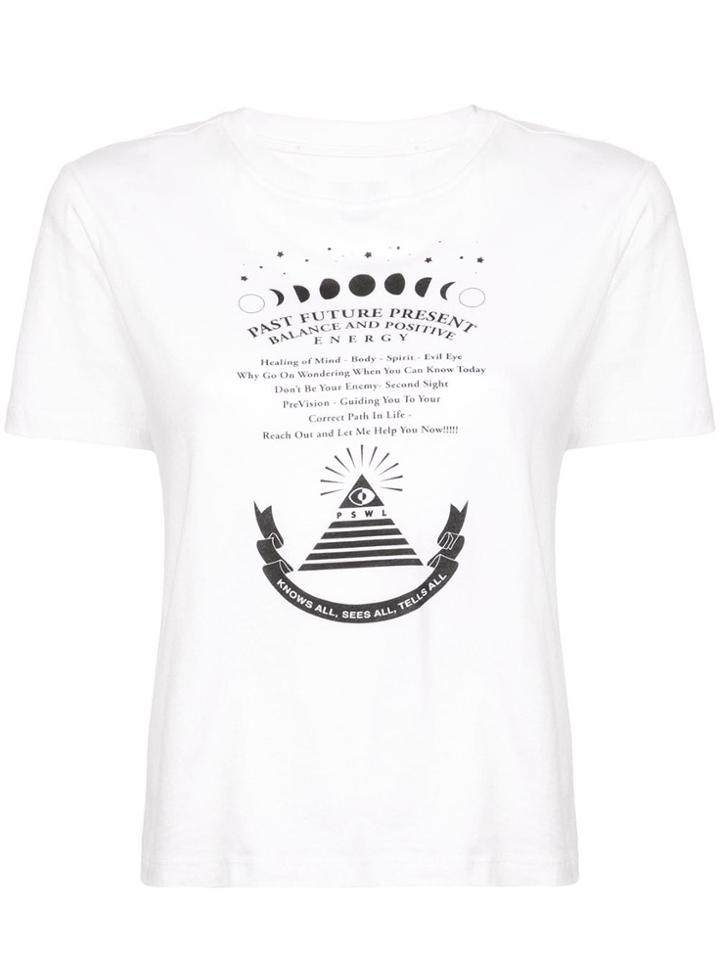 Proenza Schouler Pswl Psychic Graphic T-shirt - White