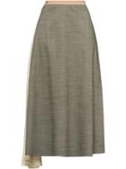 Prada Draped Insert Skirt - Grey