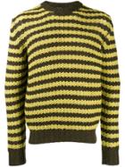 Prada Striped Knit Sweater - Green