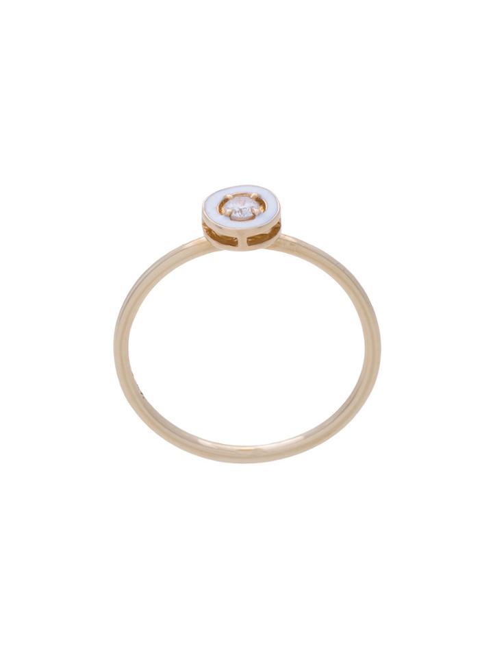 Alison Lou Dearest D Diamond Stack Ring - Metallic