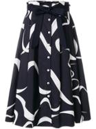 Mantu Belted Full Skirt - Blue
