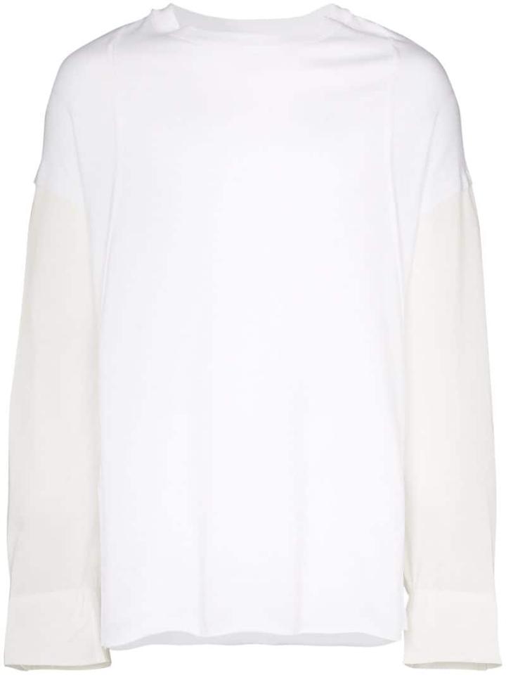 Bed J.w. Ford Button-sleeve T-shirt - White