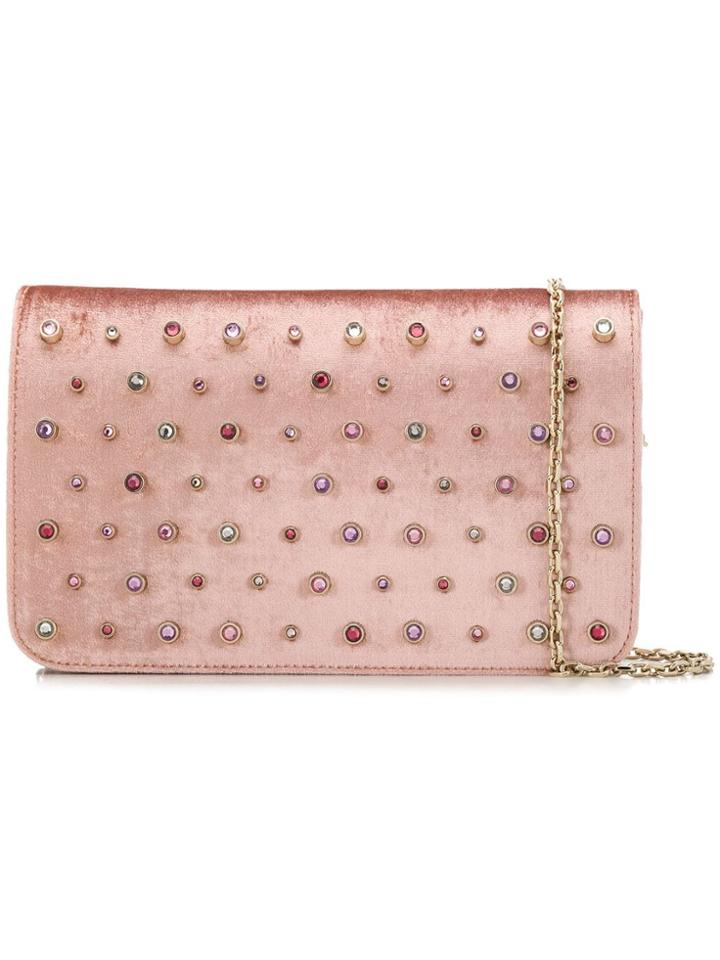 Red Valentino Red(v) Embellished Crossbody Bag - Pink