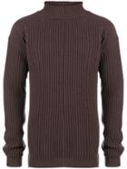 Rick Owens Roll Neck Sweater - Brown