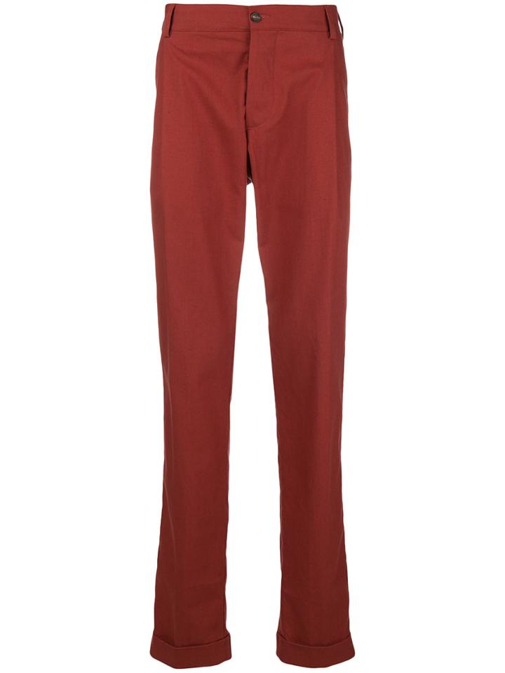 Doppiaa Regular Trousers - Red