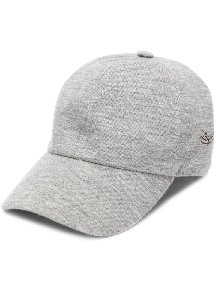 Ermenegildo Zegna Embroidered Logo Cap - Grey