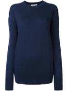 Vince Ultra Fine Crew Neck Sweater, Women's, Size: Xs, Blue, Merino