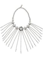 Miu Miu Fringed Crystal Necklace - Metallic