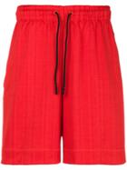 Adidas Originals By Alexander Wang Aw Soccer Shorts - Red