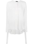 Balossa White Shirt Tab Detail Shirt