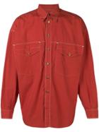 Versace Vintage Double Collar Shirt - Red