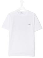 Stone Island Kids - Plain T-shirt - Kids - Cotton - 14 Yrs, Boy's, White