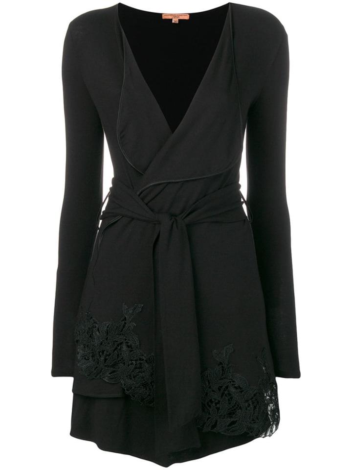 Ermanno Scervino Asymmetric Belted Blouse - Black